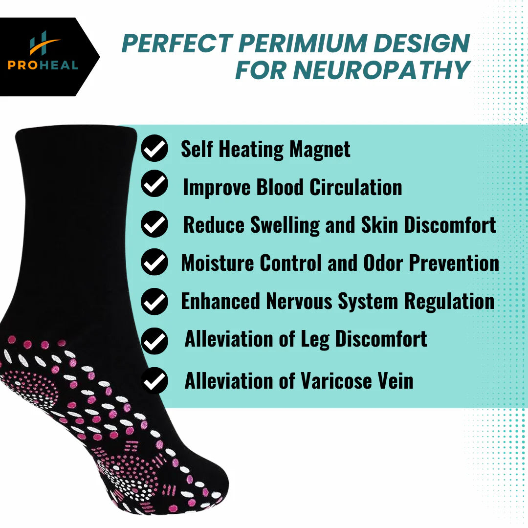 Heat And Magnetic Neuropathy Socks