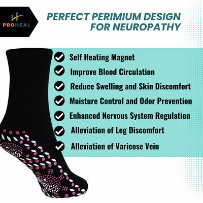 Heat And Magnetic Neuropathy Socks