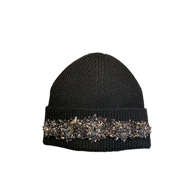 Stylish Woolen Rhinestone Hats